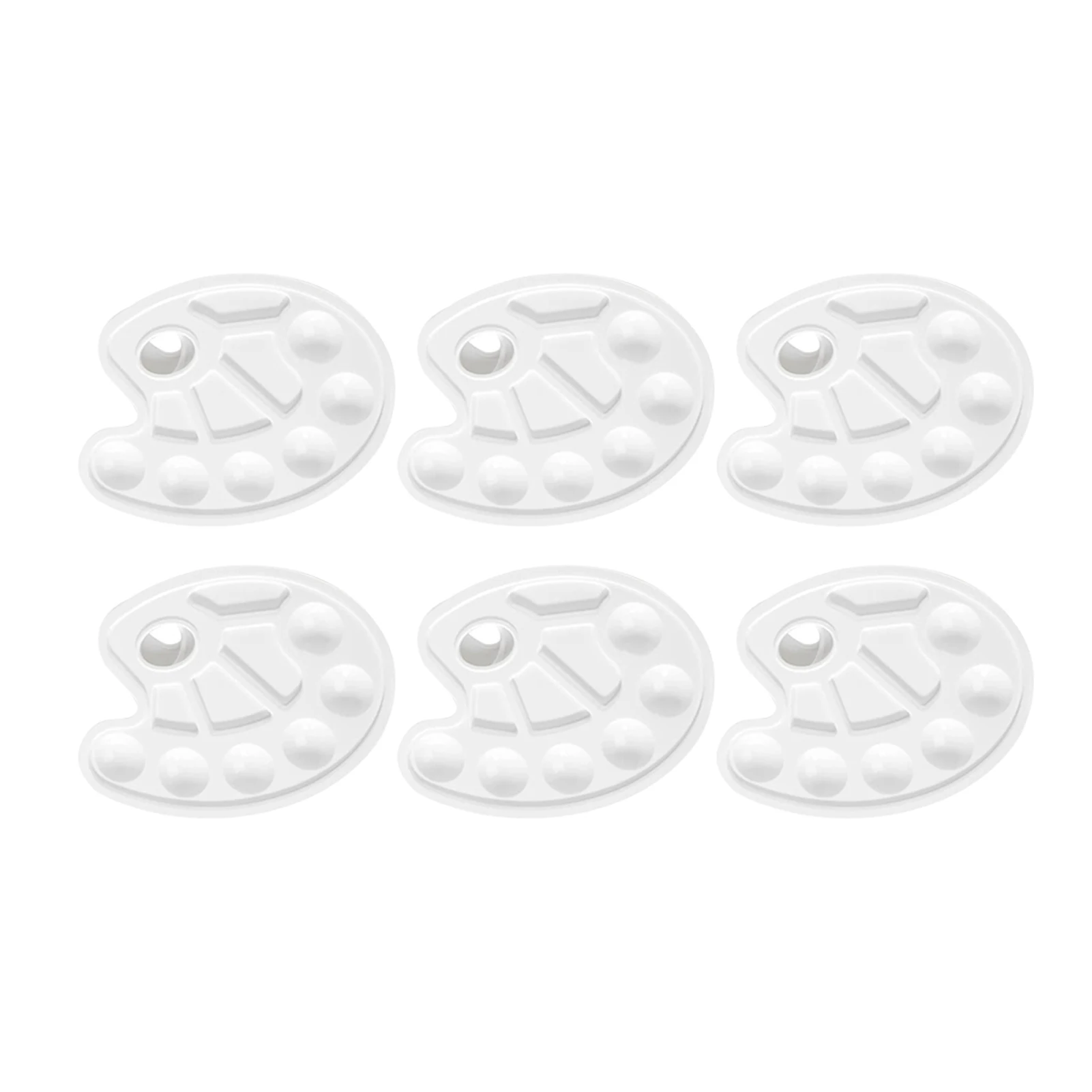 6pcs Stackable Paint Pallet With Thumb Hole Kids Adults Professional Acrylic Painting 10 Wells Reusable Space Saving PP DIY
6pcs Stackable Paint Pallet With Thumb Hole Kids Adults Professional Acrylic Painting 10 Wells Reusable Space Saving PP DIY