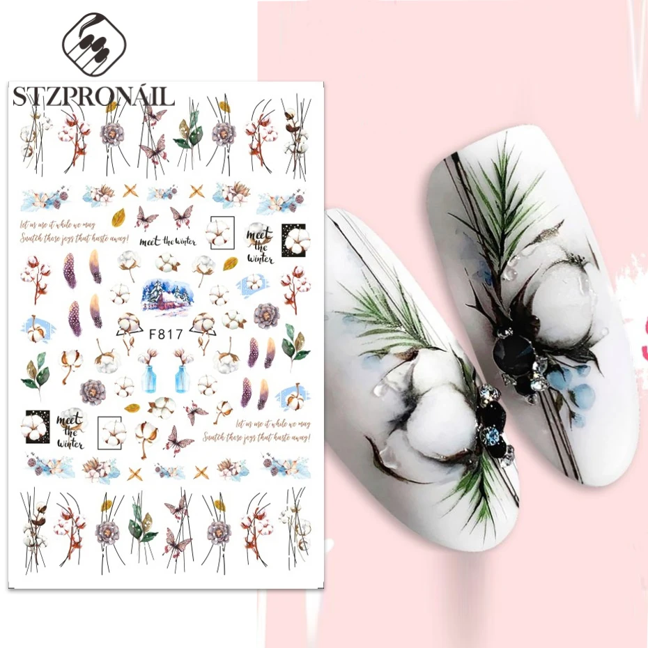 Christmas 3D Nail Sticker Cotton Holly Decal Cute Penguin Snowflake Purple Cartoon Nail Xmas New Year Festival Decoration SLF816
Christmas 3D Nail Sticker Cotton Holly Decal Cute Penguin Snowflake Purple Cartoon Nail Xmas New Year Festival Decoration SLF816
