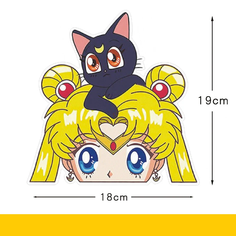 Car Stickers Sailor Moon Tsukino Usagi Beauty Lovely Cute Cartoon Reflective Creative Windshield Auto Tuning Styling D30
Car Stickers Sailor Moon Tsukino Usagi Beauty Lovely Cute Cartoon Reflective Creative Windshield Auto Tuning Styling D30