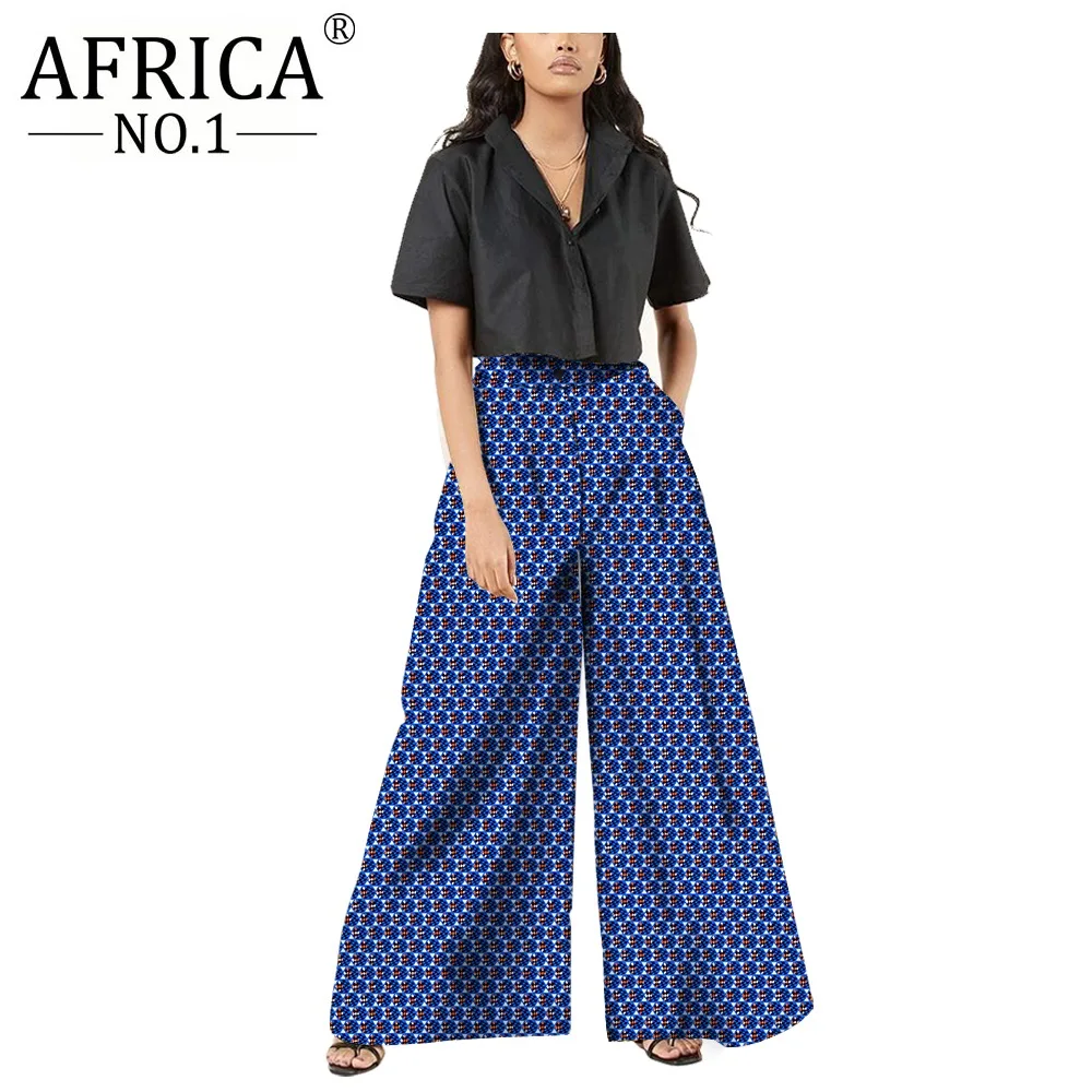 African Pants for Women Cotton Ankara Printed Loose Pants Placket Front with Zippers and Buttons V2121006
African Pants for Women Cotton Ankara Printed Loose Pants Placket Front with Zippers and Buttons V2121006