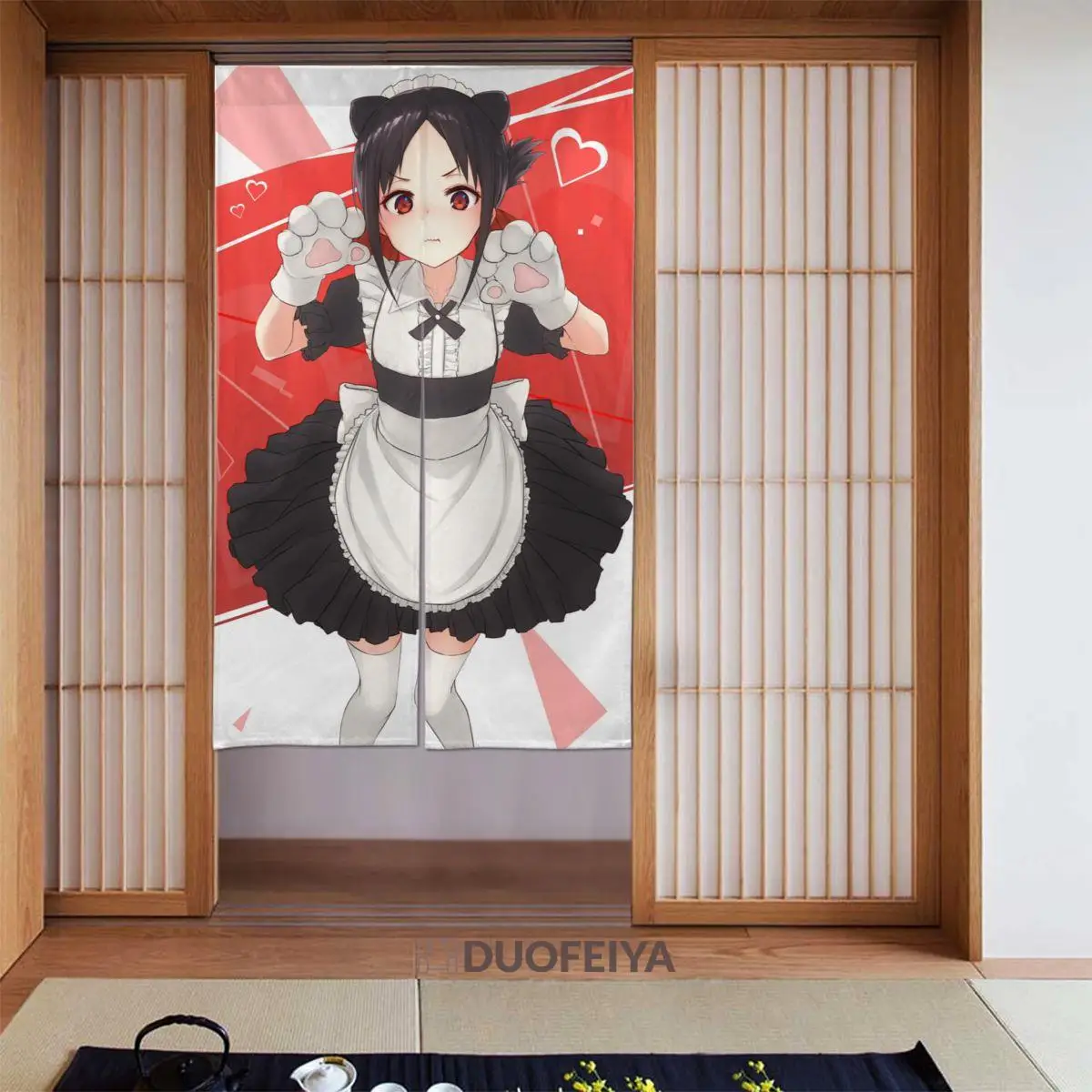 

Японская дверная занавеска Kaguya-sama: Love Is War, затемняющие шторы из хлопка и льна в стиле аниме, занавески для дверей и душевых декораций