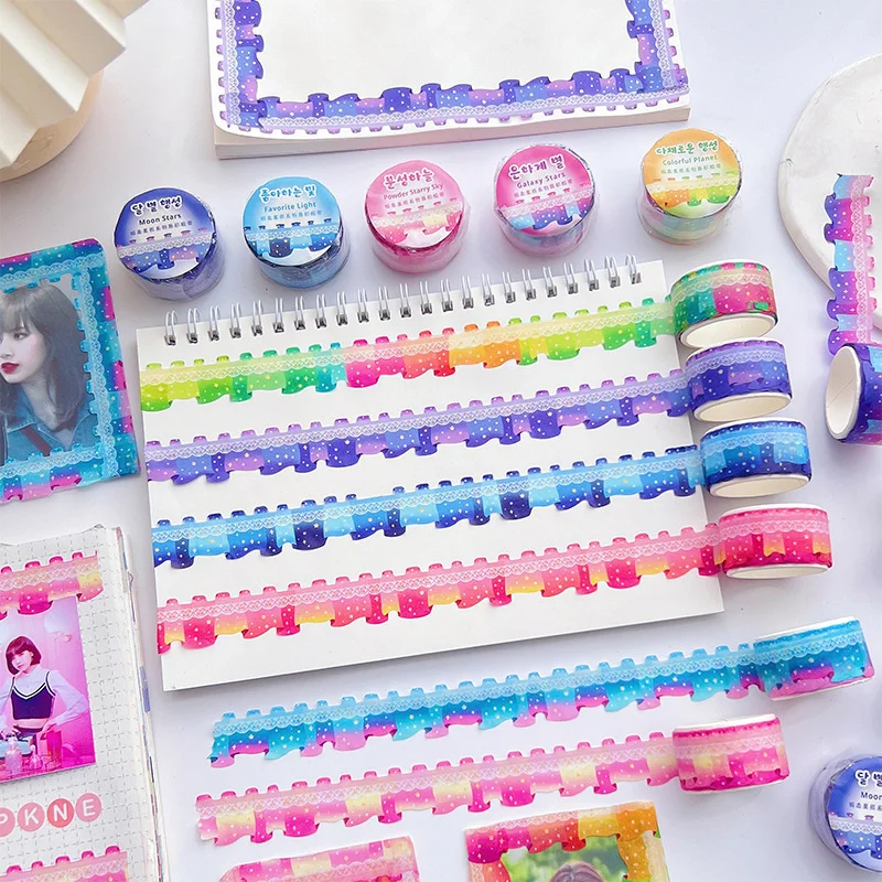 Ins Colorful Stars Starlight Washi Tape Scrapbook Material Sticker Creative Diy Decorative Tape Stationery 3m Special-shaped
Ins Colorful Stars Starlight Washi Tape Scrapbook Material Sticker Creative Diy Decorative Tape Stationery 3m Special-shaped