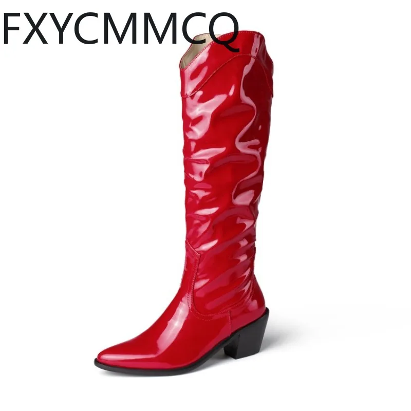 Женские сапоги до колена FXYCMMCQ, на толстом каблуке, с острым носком, в европейском и американском стиле, размеры 34-46, для осени и зимы
Женские сапоги до колена FXYCMMCQ, на толстом каблуке, с острым носком, в европейском и американском стиле, размеры 34-46, для осени и зимы