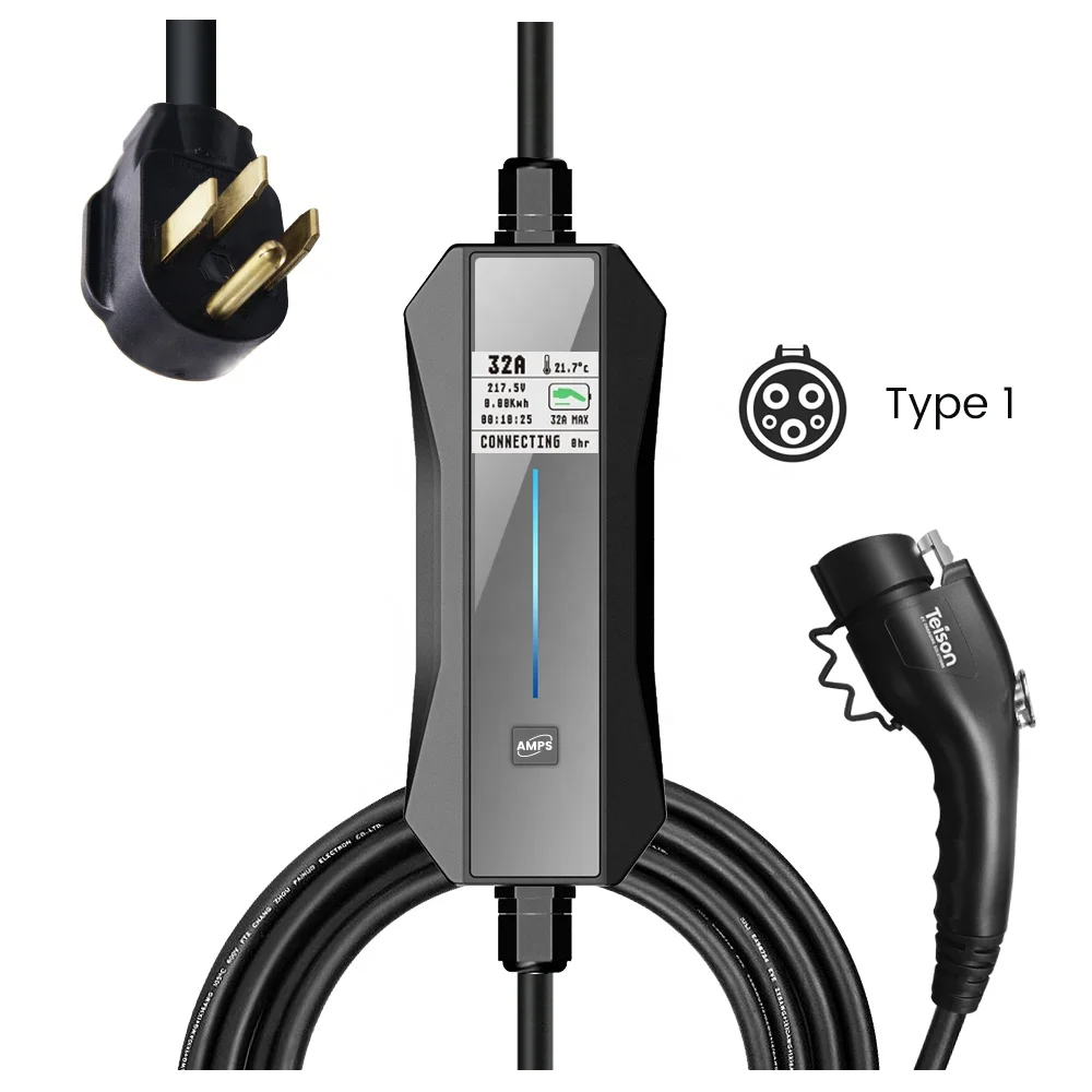 Портативное зарядное устройство Teison Level 2 EV с ЖК-дисплеем, домашняя зарядная станция для электромобилей, разъем Nema 6-50 32A
Портативное зарядное устройство Teison Level 2 EV с ЖК-дисплеем, домашняя зарядная станция для электромобилей, разъем Nema 6-50 32A
