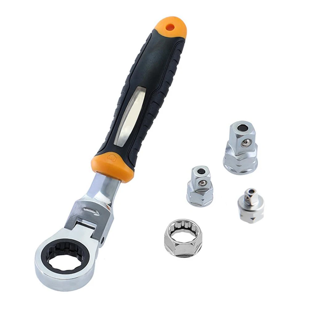 5PCS Ratchet Wrench 1/4 3/8 1/2 Adjustable Sleeve Adapter Spanner 180 Degrees Rotating Socket Spanner Hand Repair Tool
5PCS Ratchet Wrench 1/4 3/8 1/2 Adjustable Sleeve Adapter Spanner 180 Degrees Rotating Socket Spanner Hand Repair Tool