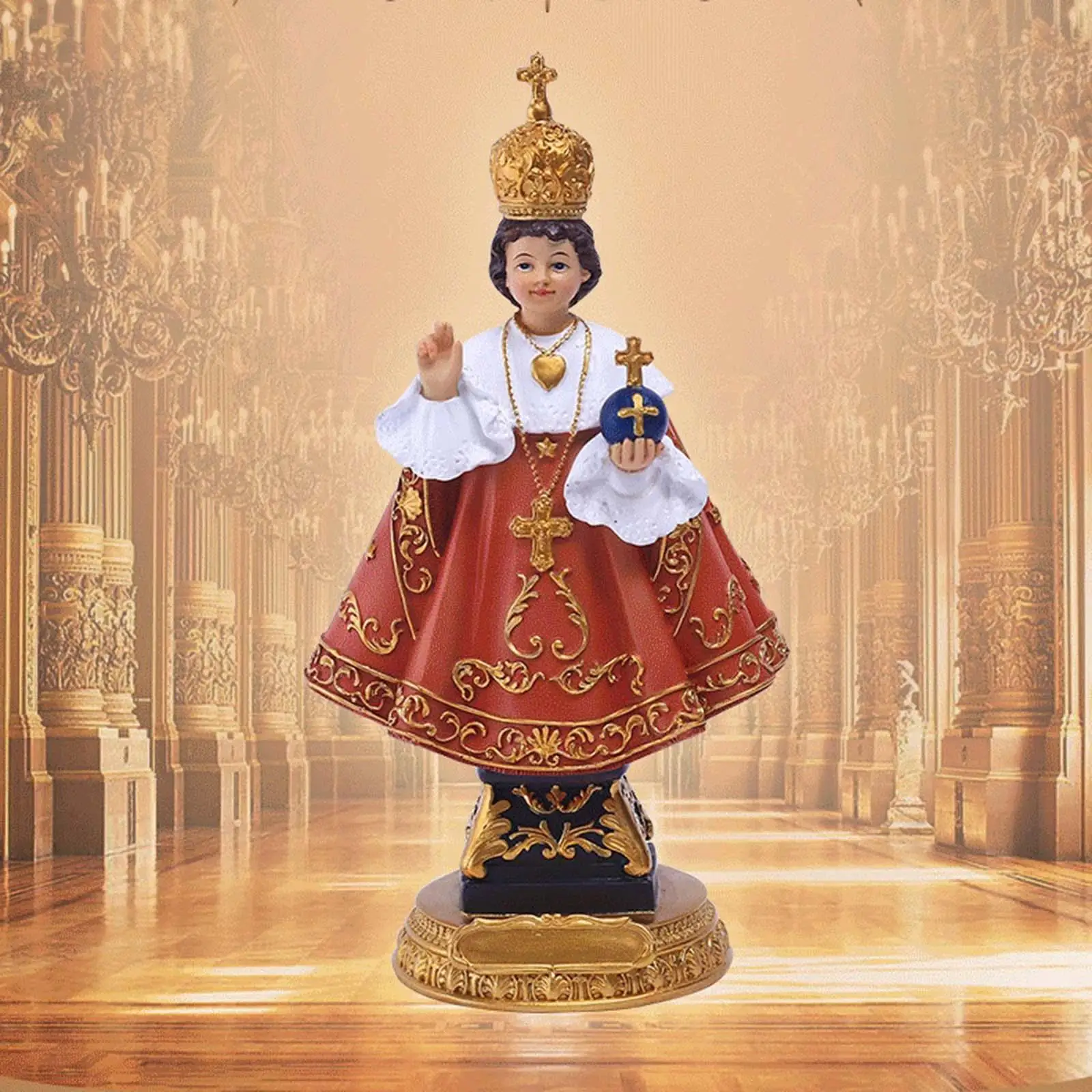 Infant Jesus Figurine Sculpture Religious Craft for Living Room Home Decor
Infant Jesus Figurine Sculpture Religious Craft for Living Room Home Decor