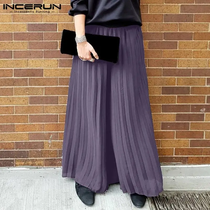 Stylish New Men's Solid Loose Hot Sale Trousers Fashion Casual Style Male Comfortable Simple Pleated Long Skirts Pant S-5XL 2022
Stylish New Men's Solid Loose Hot Sale Trousers Fashion Casual Style Male Comfortable Simple Pleated Long Skirts Pant S-5XL 2022