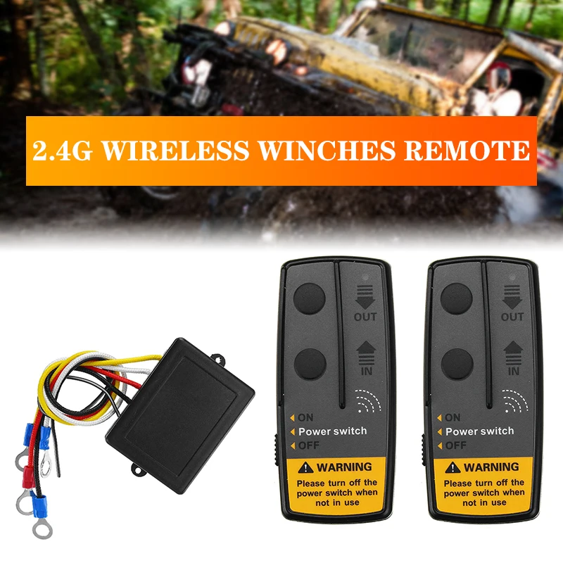 1 Set 2.4G 12V 50M Digital Wireless Winches Remote Control Recovery Kit For Jeep SUV 120W 100ft
1 Set 2.4G 12V 50M Digital Wireless Winches Remote Control Recovery Kit For Jeep SUV 120W 100ft