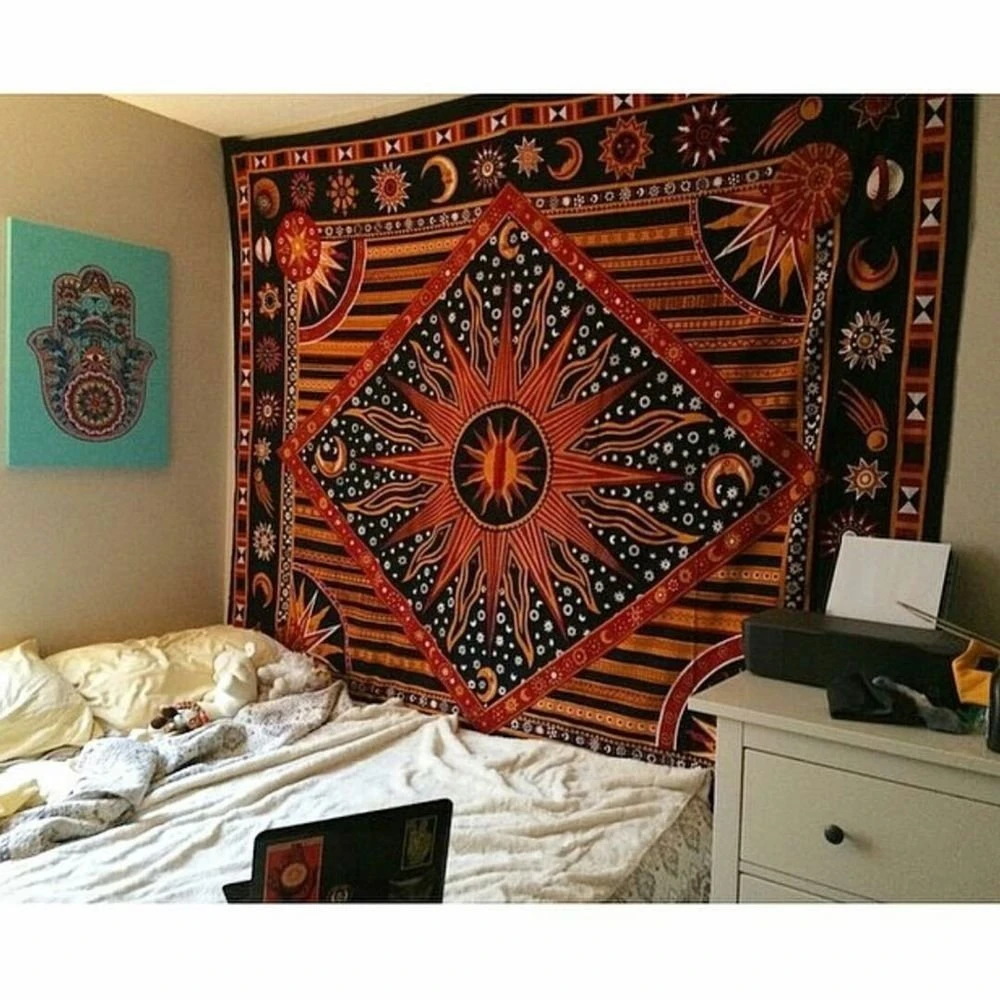 India Tarot Ouija Mandala Tapestry Hippie Psychedelic Tapestry Macrame Wall Hanging Sun Moon Boho Decor Headboard Blanket Picnic
India Tarot Ouija Mandala Tapestry Hippie Psychedelic Tapestry Macrame Wall Hanging Sun Moon Boho Decor Headboard Blanket Picnic