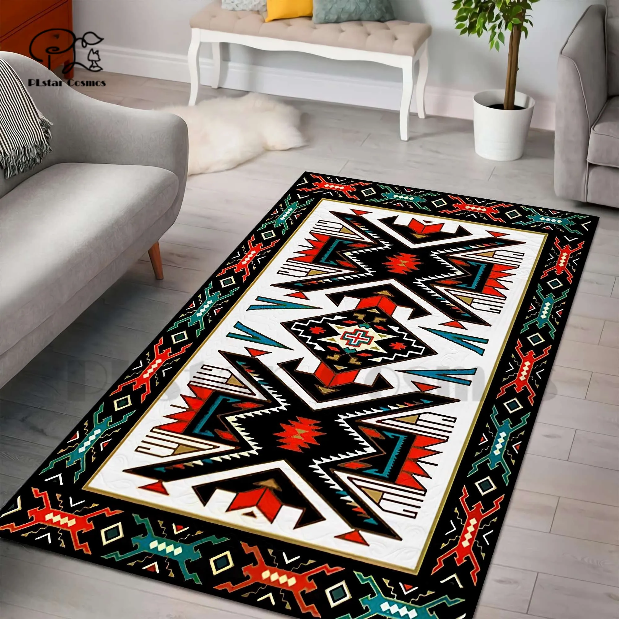 Native Pattern Art Newest Area Rug Gift Unique 3D Printed Room Rug Mat Floor Anti-slip Large Rug Carpet Home Decoration Style-1
Native Pattern Art Newest Area Rug Gift Unique 3D Printed Room Rug Mat Floor Anti-slip Large Rug Carpet Home Decoration Style-1