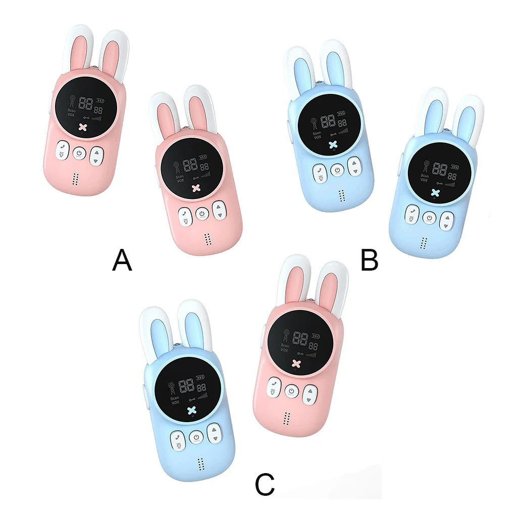 For Children LED Cute Animal Shape Interphone Walkie Talkie 3km LCD Display Portable Transceiver Intercom
For Children LED Cute Animal Shape Interphone Walkie Talkie 3km LCD Display Portable Transceiver Intercom