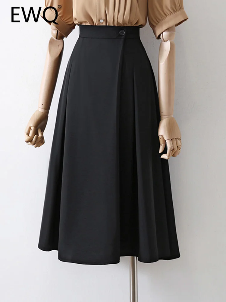 EWQ Sweet Style Y2K Women's Skirt Solid Color Pleated Button Patchwork High Waist A-line Female Skirts Summer 2023 New 27SN2166
EWQ Sweet Style Y2K Women's Skirt Solid Color Pleated Button Patchwork High Waist A-line Female Skirts Summer 2023 New 27SN2166
