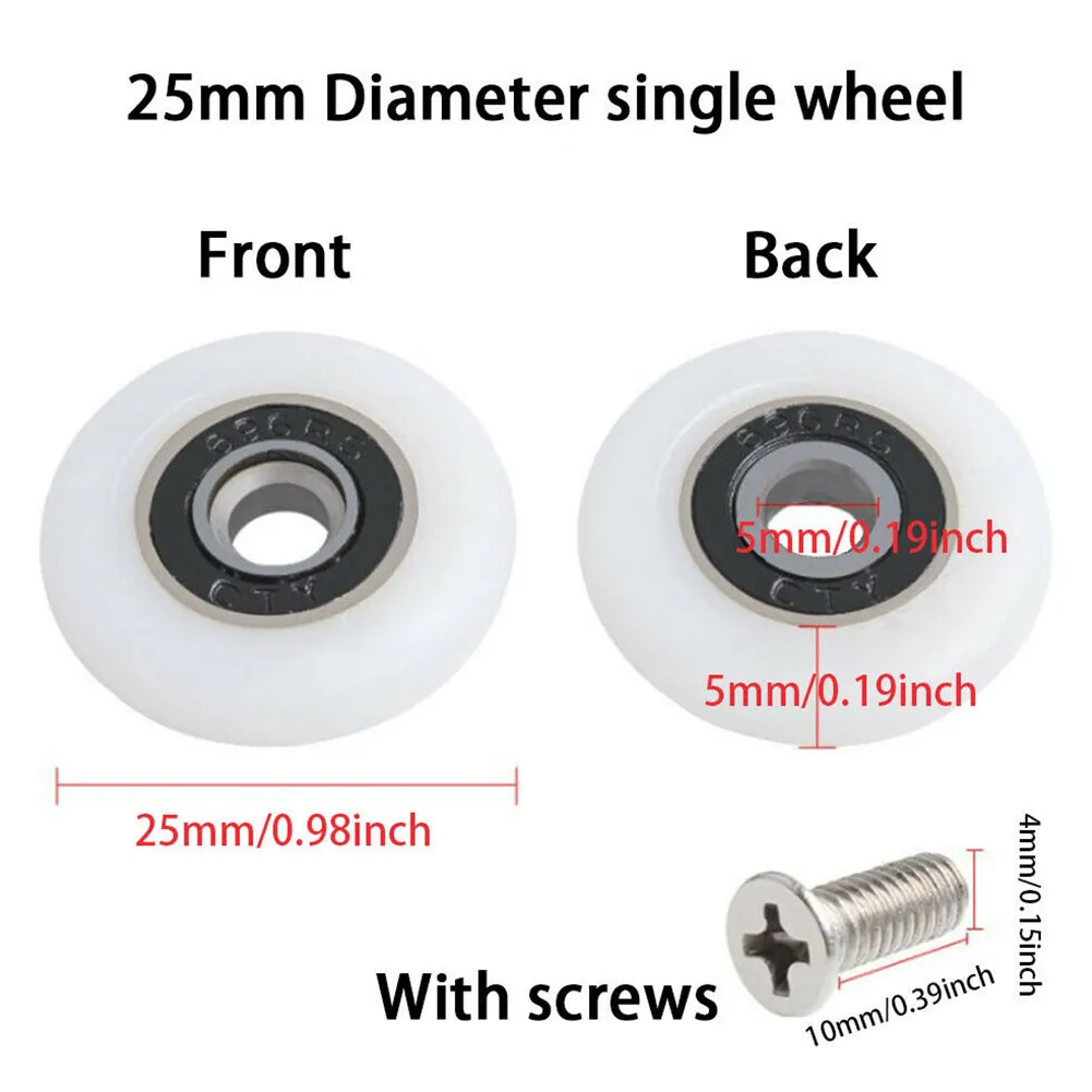 8Pcs Shower Door Rollers Bath Cabinet Wheels Roller Sliding Door Pulley Bearing Wheel Runners Replacement19/23/25mm
8Pcs Shower Door Rollers Bath Cabinet Wheels Roller Sliding Door Pulley Bearing Wheel Runners Replacement19/23/25mm