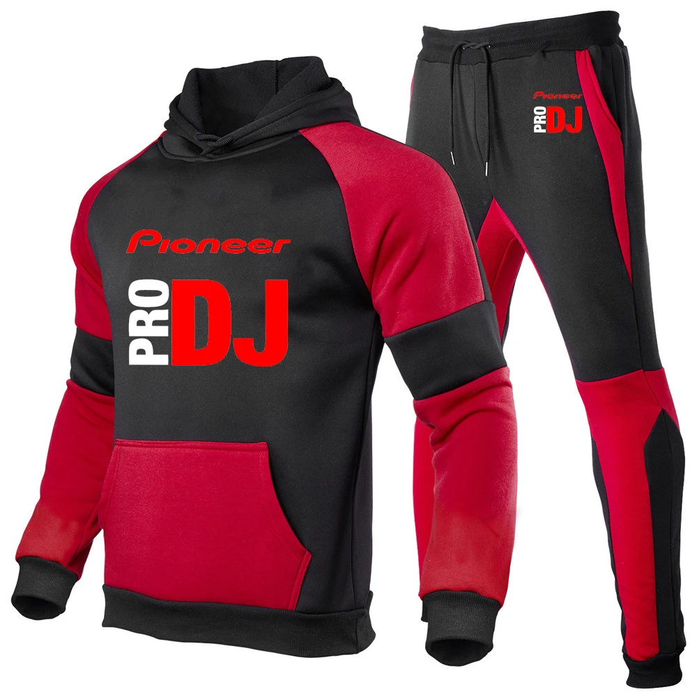 DJ Pioneer PRO 2022 Men's New Tracksuit Splicing Color Hoodie Top + Sweatpants Two Piece Suit Hooded Casual Harajuku Set Clothes
DJ Pioneer PRO 2022 Men's New Tracksuit Splicing Color Hoodie Top + Sweatpants Two Piece Suit Hooded Casual Harajuku Set Clothes