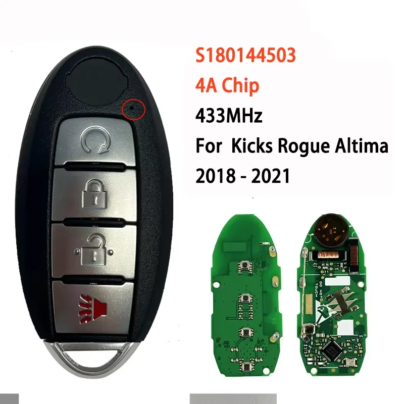 FCCID: KR5TXN3 PN: 285E3-6TA5B S 180144503 Для Nissan Rogue Smart Remote Key 2021 года 433 МГц 4AChip с наклейкой с логотипом
FCCID: KR5TXN3 PN: 285E3-6TA5B S 180144503 Для Nissan Rogue Smart Remote Key 2021 года 433 МГц 4AChip с наклейкой с логотипом