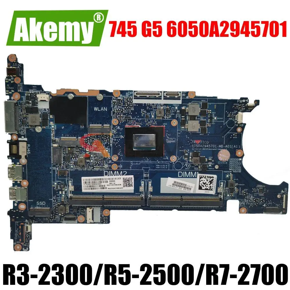 6050A2945701 DDR3 motherboard with R3-2300 R5-2500 R7-2700 AMD CPU For HP 745 G5 755 G5 Laptop Motherboard Mainboard
6050A2945701 DDR3 motherboard with R3-2300 R5-2500 R7-2700 AMD CPU For HP 745 G5 755 G5 Laptop Motherboard Mainboard