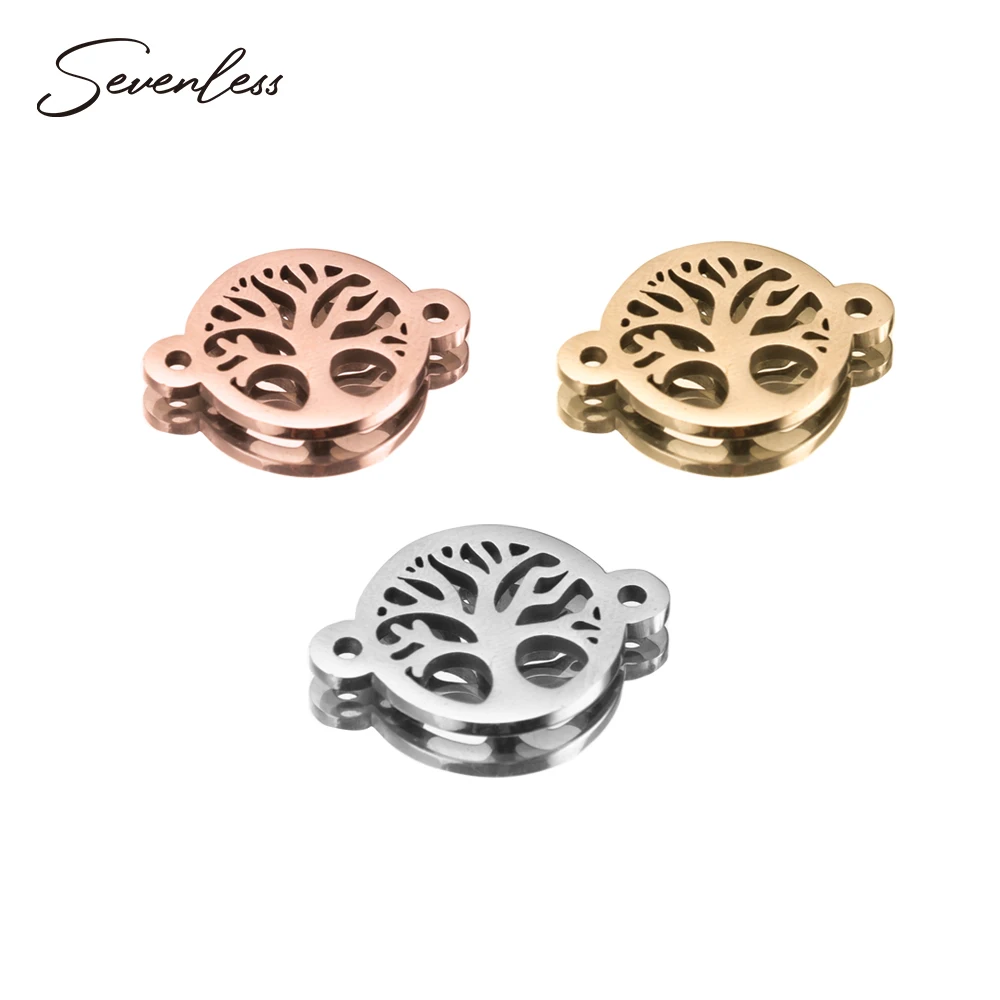 10pcs Stainless Steel Polished Tree of Life Jewelry Connector Cutout Round Necklace Pendant, DIY Bracelet Wisdom Tree Charm
10pcs Stainless Steel Polished Tree of Life Jewelry Connector Cutout Round Necklace Pendant, DIY Bracelet Wisdom Tree Charm