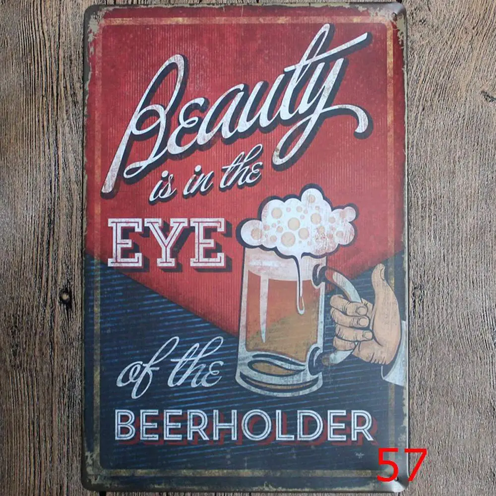 Retro Design Beauty is in The Eye Tin Metal Signs Wall Art | Thick Tinplate Print Poster Wall Decoration for Bar
Retro Design Beauty is in The Eye Tin Metal Signs Wall Art | Thick Tinplate Print Poster Wall Decoration for Bar