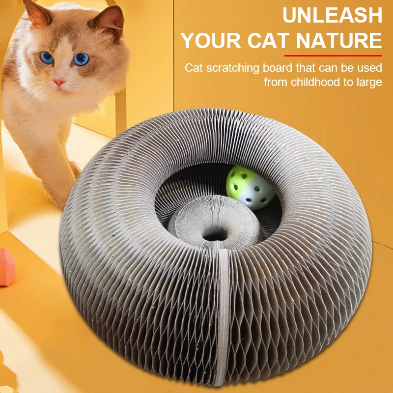 Magic Organ Cat Scratch Board Cat Toy with Bell Cat Grinding Claw Cat Climbing Frame Cat Scratch Toy Cat Claw Sharpener
Magic Organ Cat Scratch Board Cat Toy with Bell Cat Grinding Claw Cat Climbing Frame Cat Scratch Toy Cat Claw Sharpener