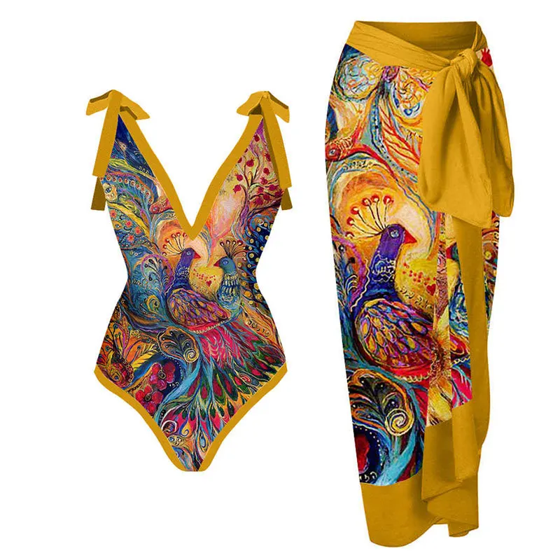 Half Dress Covers Ups Two Piece swimsuit Butterfly Print Print Beach One Piece Swimwear Sexy Bikini Summer Women Bathing Suit 
Half Dress Covers Ups Two Piece swimsuit Butterfly Print Print Beach One Piece Swimwear Sexy Bikini Summer Women Bathing Suit