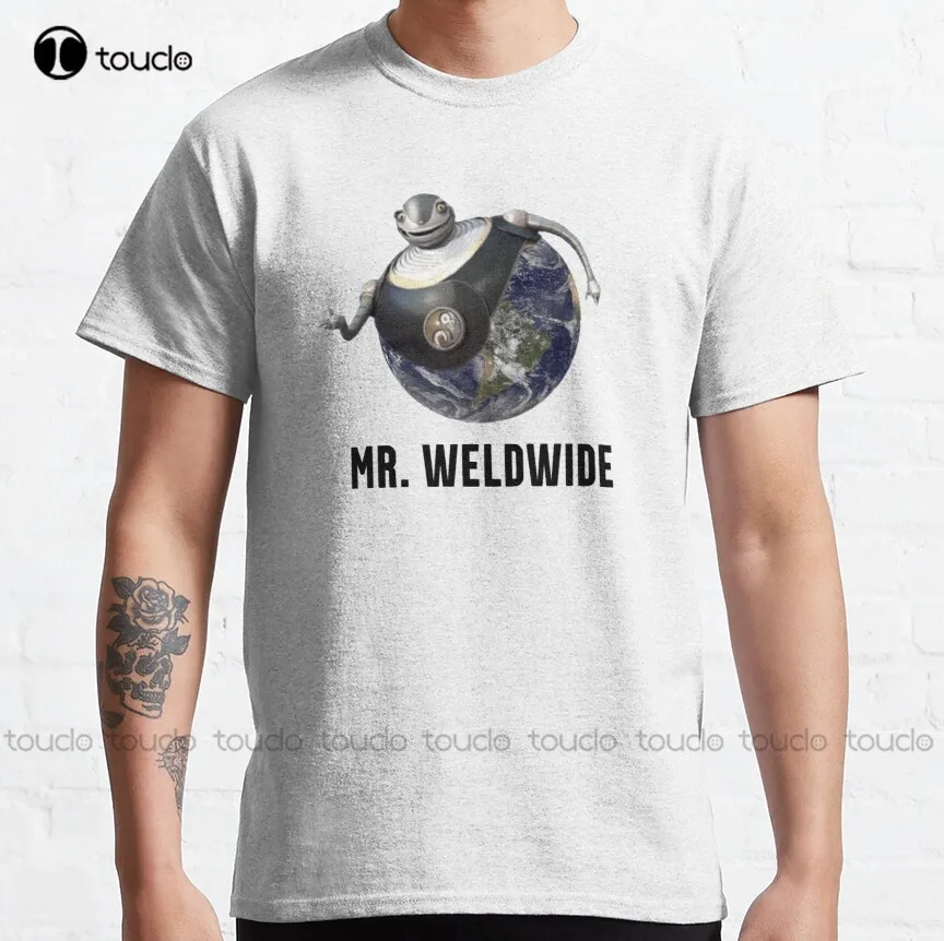 Классическая Футболка Mr. Weldwide, рубашки для мальчиков на заказ, футболка унисекс с цифровой печатью Aldult, модная смешная новая хлопковая футболка
Классическая Футболка Mr. Weldwide, рубашки для мальчиков на заказ, футболка унисекс с цифровой печатью Aldult, модная смешная новая хлопковая футболка