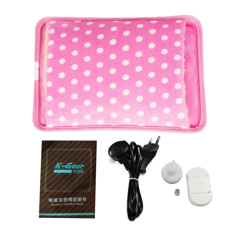 Portable Electric Hot Water Bag with Polka Dot Plush Cover Explosion Proof Heating Bottle EU Plug Charging Winter Pain Relief
Portable Electric Hot Water Bag with Polka Dot Plush Cover Explosion Proof Heating Bottle EU Plug Charging Winter Pain Relief