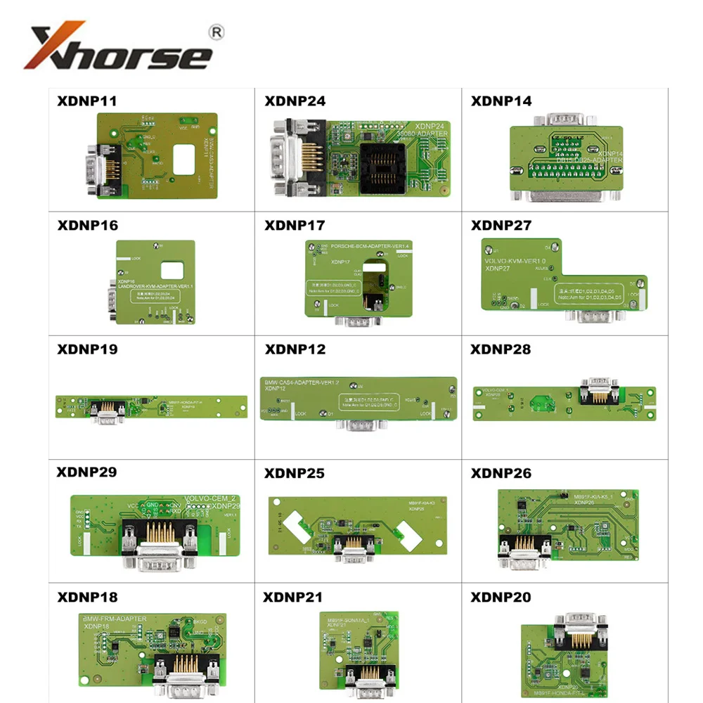 Xhorse XDNPP0CH Solder-Free Adapters and Cables Full Set 16pcs Work with MINI PROG and KEY TOOL PLUS
Xhorse XDNPP0CH Solder-Free Adapters and Cables Full Set 16pcs Work with MINI PROG and KEY TOOL PLUS