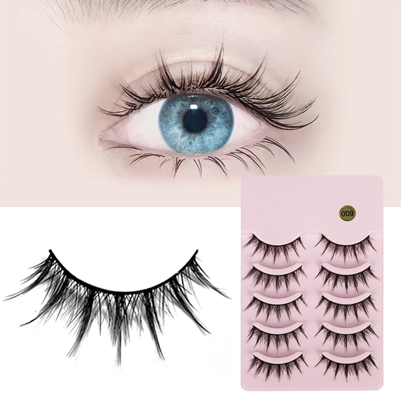 5 Pairs/Set Big Eyes False Eyelashes Lash Extension Daily Eye Makeup Little Devil Cross Beauty Natural
5 Pairs/Set Big Eyes False Eyelashes Lash Extension Daily Eye Makeup Little Devil Cross Beauty Natural
