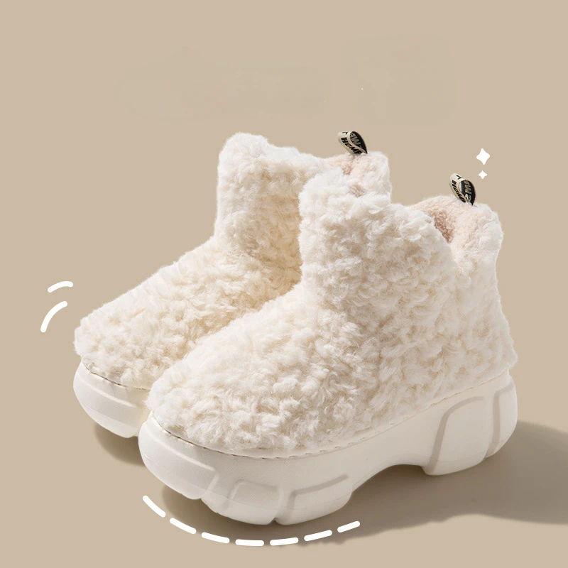 Wool cotton slippers for women 2023 winter Korean style simple warm plus velvet high-top EVA thick-soled short boots for women
Wool cotton slippers for women 2023 winter Korean style simple warm plus velvet high-top EVA thick-soled short boots for women