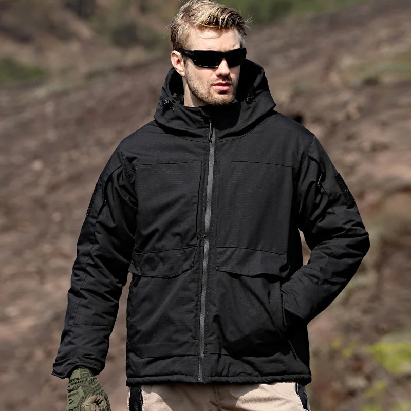 Mens Tactical Military Jacket Parka M65 Waterproof Wear Resisting Multiple Pocket Hood Camouflage Jacket Thick Warm Outdoor Coat
Mens Tactical Military Jacket Parka M65 Waterproof Wear Resisting Multiple Pocket Hood Camouflage Jacket Thick Warm Outdoor Coat