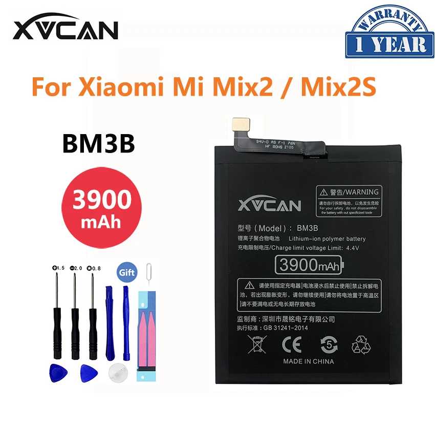 Оригинальный аккумулятор XVCAN 3900 мАч BM3B для Xiaomi Mix 2 2S Mix2S, аккумуляторная батарея большой емкости, запасная батарея Akku
Оригинальный аккумулятор XVCAN 3900 мАч BM3B для Xiaomi Mix 2 2S Mix2S, аккумуляторная батарея большой емкости, запасная батарея Akku