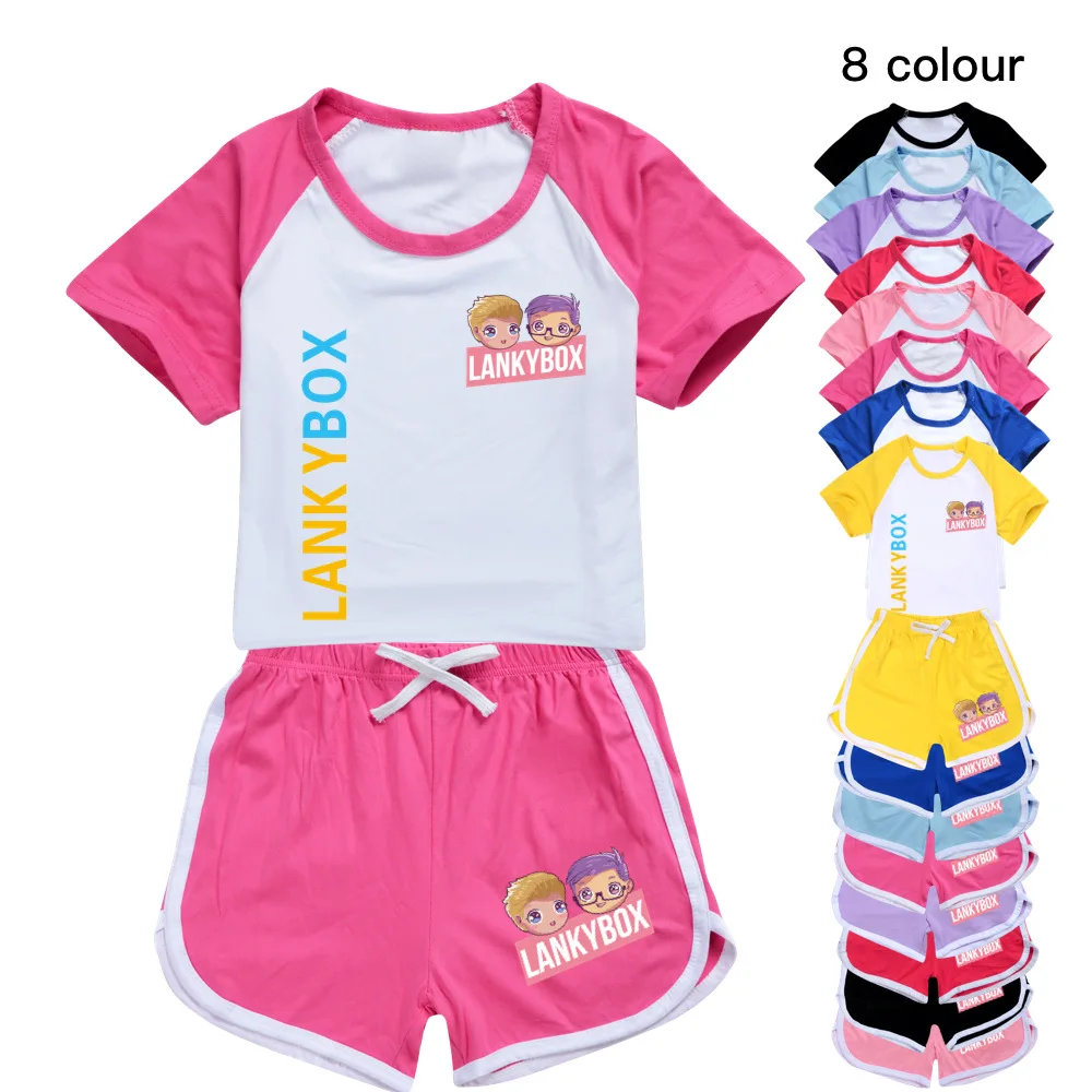 Funny Lankybox Anime Toddler Boy Clothes Summer pajamas Cotton Short Sleeve T Shirt+Shorts Costume Girls Casual sportswear Set
Funny Lankybox Anime Toddler Boy Clothes Summer pajamas Cotton Short Sleeve T Shirt+Shorts Costume Girls Casual sportswear Set