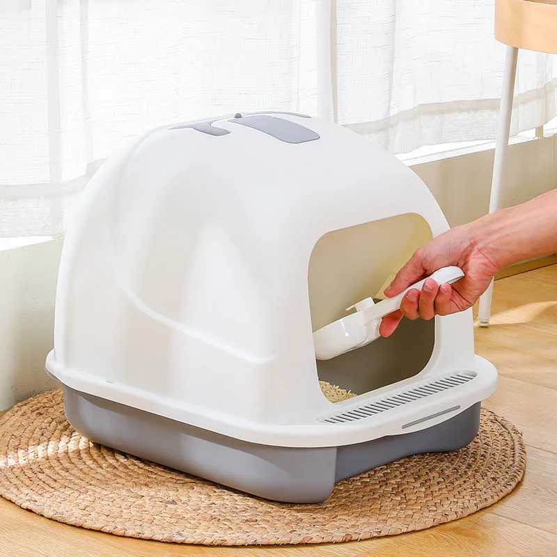 Large detachable cleaning supplies flip-top splash-proof and odor-proof pet toilet fully enclosed cat litter box cat litter box
Large detachable cleaning supplies flip-top splash-proof and odor-proof pet toilet fully enclosed cat litter box cat litter box