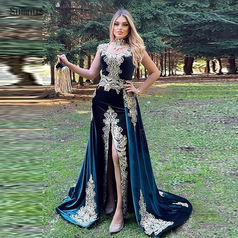 Sumnus Green Moroccan Kaftan Evening Dress Mermaid Formal Dubai Formal Appliques Celebrity Dresses Plus Size Sexy High Split
Sumnus Green Moroccan Kaftan Evening Dress Mermaid Formal Dubai Formal Appliques Celebrity Dresses Plus Size Sexy High Split