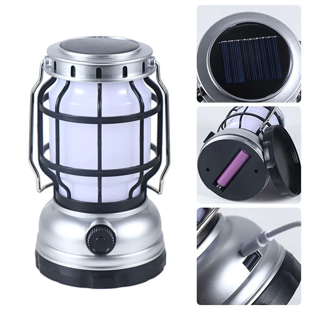 LED Camping Lamp Portable Solar Flame Light Work Light USB Rechargeable Outdoor Tent Lights Hook Handheld Waterproof Flashlight
LED Camping Lamp Portable Solar Flame Light Work Light USB Rechargeable Outdoor Tent Lights Hook Handheld Waterproof Flashlight