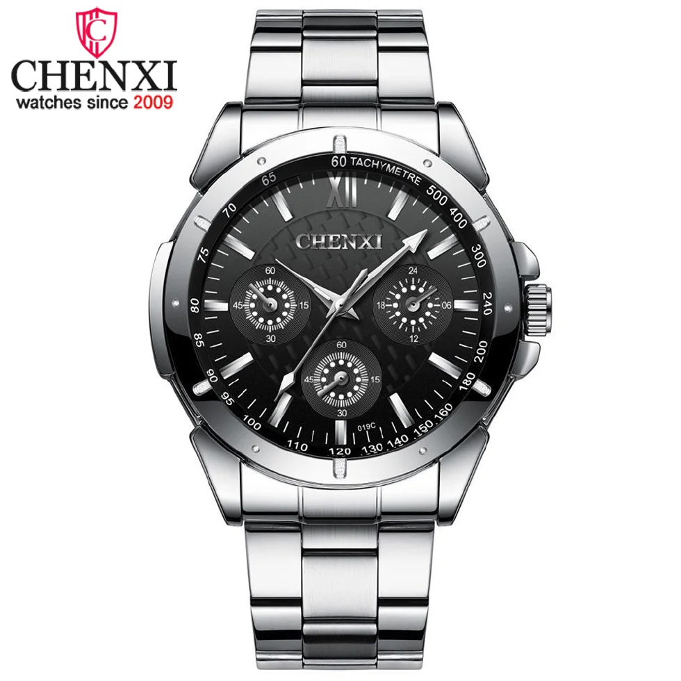 CHENXI Mens Watches Brand Top Luxury Stainless Steel Waterproof Sport Quartz Men Watch Fashion Military Wristwatches Male Clock
CHENXI Mens Watches Brand Top Luxury Stainless Steel Waterproof Sport Quartz Men Watch Fashion Military Wristwatches Male Clock