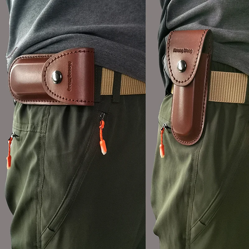 Genuine Leather Scabbard Knife Leather Case for Buck JEEP Victorinox Swiss Army 91/111MM Folding Knife Protective Shell
Genuine Leather Scabbard Knife Leather Case for Buck JEEP Victorinox Swiss Army 91/111MM Folding Knife Protective Shell