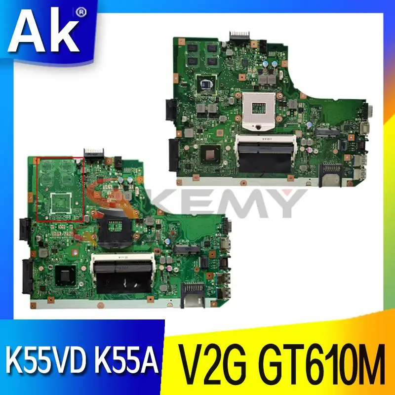 K55VD Laptop motherboard for ASUS K55A A55V K55V K55VD original mainboard V2G GT610M Support I3 I5 CPU
K55VD Laptop motherboard for ASUS K55A A55V K55V K55VD original mainboard V2G GT610M Support I3 I5 CPU