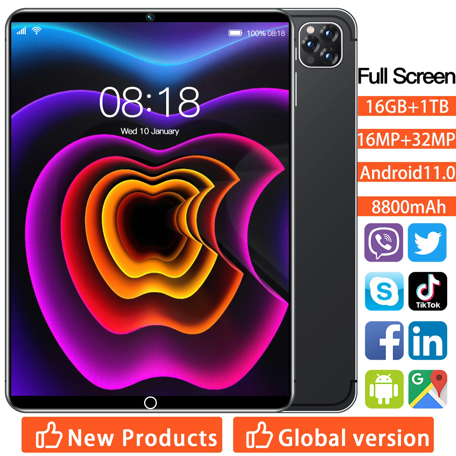 New Pro 11 Network 10.1inch 10 Core Android 11.0 Tablet 16GB RAM 1TB ROM MTK6797 Wifi Tablet 16MP 32MP camera
New Pro 11 Network 10.1inch 10 Core Android 11.0 Tablet 16GB RAM 1TB ROM MTK6797 Wifi Tablet 16MP 32MP camera