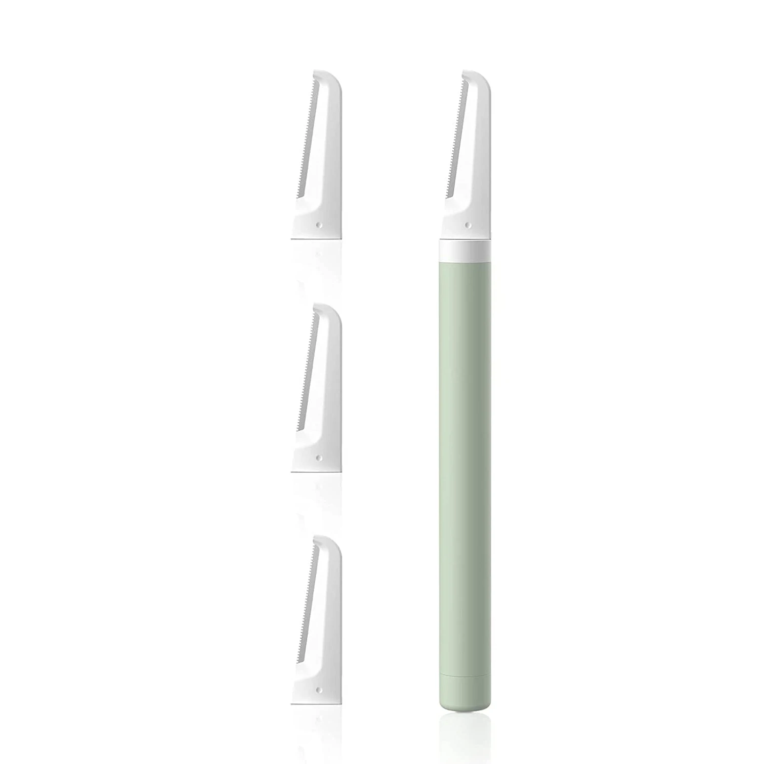 Women Durable Eyebrow Razor with 4 Replaceable Blades,Face Razor,Dermaplaning Tool for Women Face Exfoliation,Hair Removal Razor
Women Durable Eyebrow Razor with 4 Replaceable Blades,Face Razor,Dermaplaning Tool for Women Face Exfoliation,Hair Removal Razor
