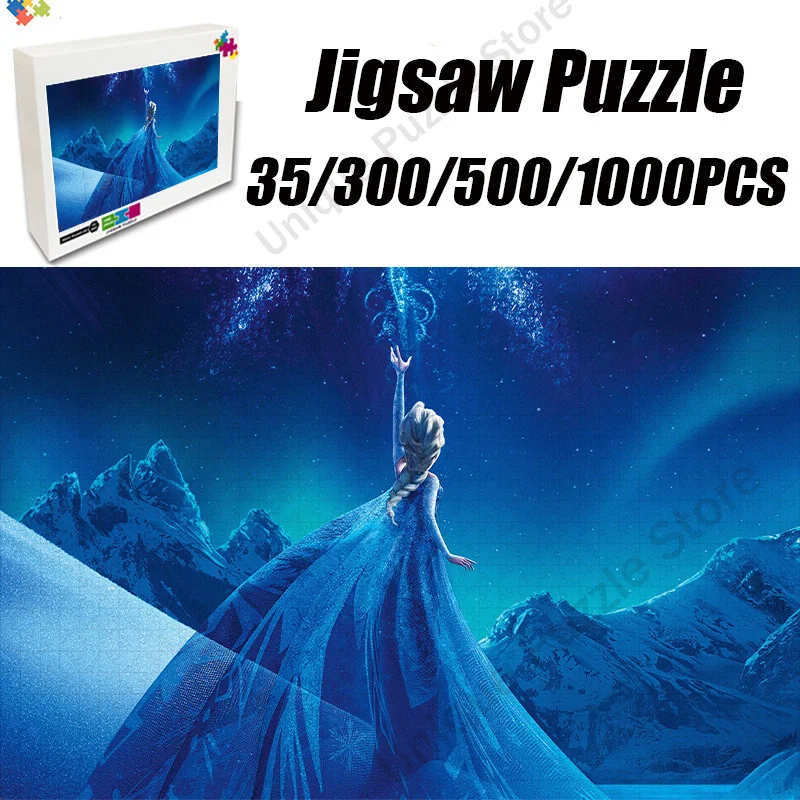 Disney Anime Frozen Jigsaw Puzzle Disney Elsa 35/300/500/1000 Pcs Puzzle Toy Children Wooden Jigsaw Puzzles Educational Girl Toy
Disney Anime Frozen Jigsaw Puzzle Disney Elsa 35/300/500/1000 Pcs Puzzle Toy Children Wooden Jigsaw Puzzles Educational Girl Toy