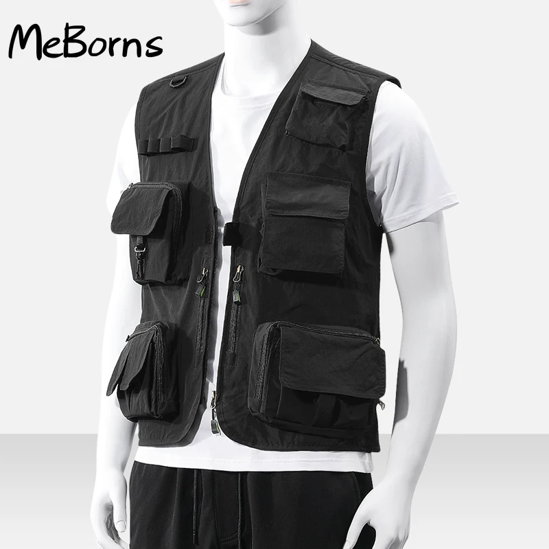 Multi Pocket Vest Men's Quick Drying Casual Breathable Vest Fishing Photography Outdoor Sleeveless Jacket Vests Waistcoats
Multi Pocket Vest Men's Quick Drying Casual Breathable Vest Fishing Photography Outdoor Sleeveless Jacket Vests Waistcoats