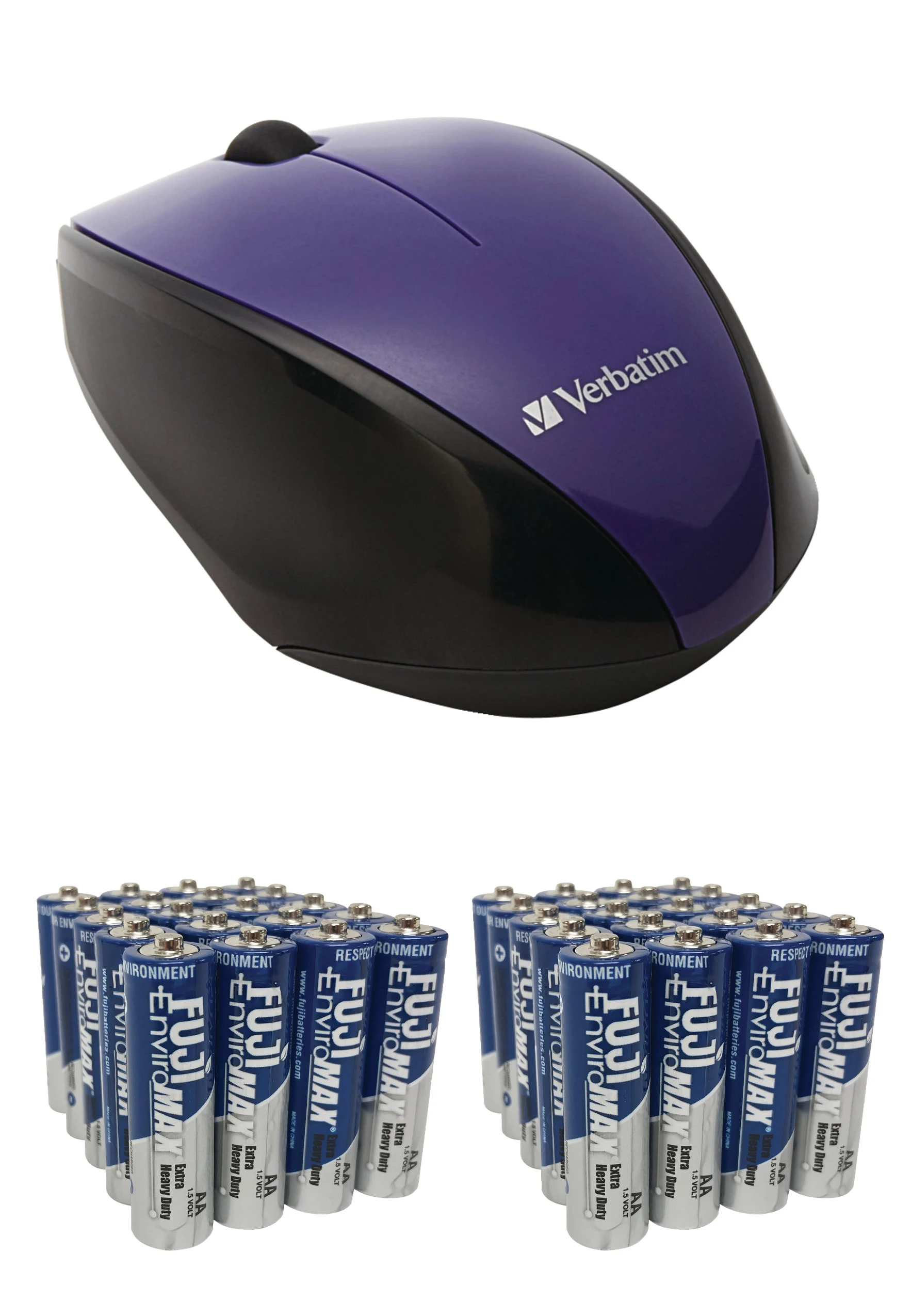 97994 Wireless Multi-Trac Blue LED Optical Mouse (Purple) & Fiji AA 40 PK mouse
97994 Wireless Multi-Trac Blue LED Optical Mouse (Purple) & Fiji AA 40 PK mouse