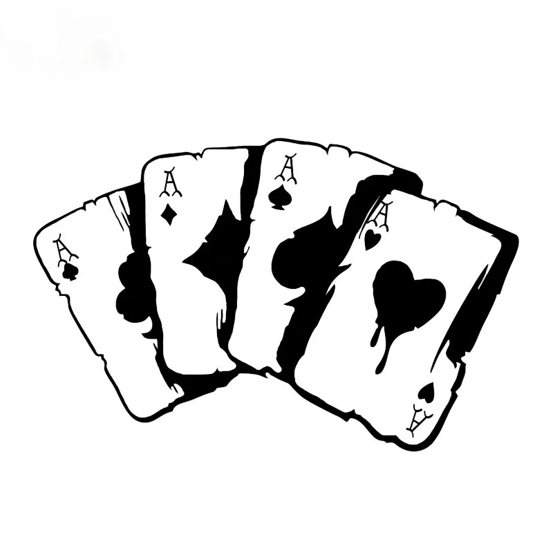 Hot 15.3*9.9CM Personality Poker Graphic Car Sticker Vinyl PVC Motorcycle Decoration Bumper Window Window Windshield Accessories
Hot 15.3*9.9CM Personality Poker Graphic Car Sticker Vinyl PVC Motorcycle Decoration Bumper Window Window Windshield Accessories