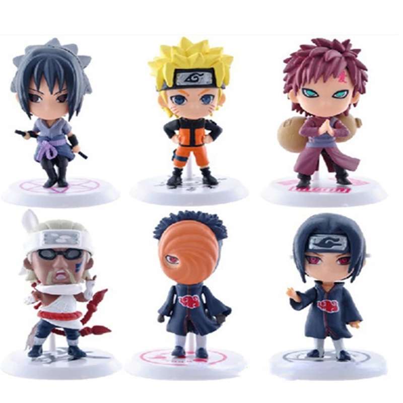 6 styles 7-9cm Anime Naruto Figures PVC Q Version Doll Gaara Kakashi Figure Room Decoration Cartoon Kawaii Boy Toy Kid Gift
6 styles 7-9cm Anime Naruto Figures PVC Q Version Doll Gaara Kakashi Figure Room Decoration Cartoon Kawaii Boy Toy Kid Gift