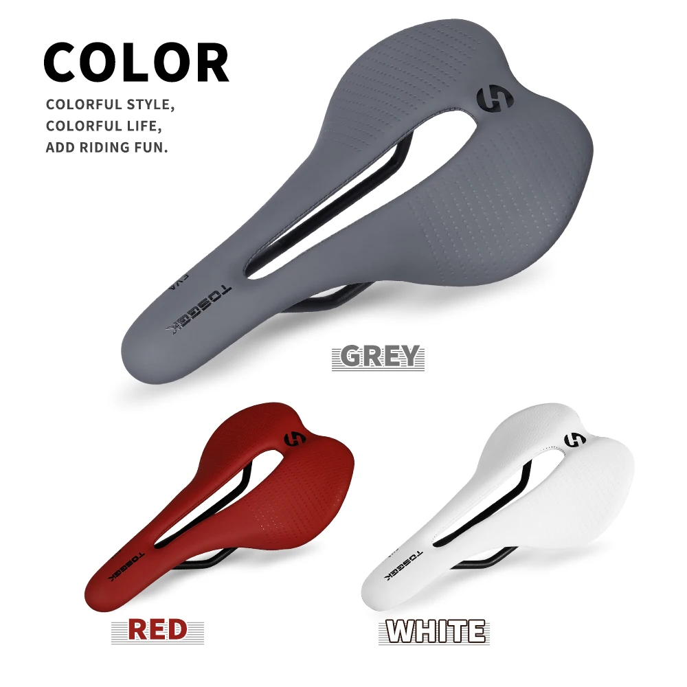 TOSEEK Plastic/Pvc Bicycle Saddle Breathable Leather Grey Mtb Saddle Bicycle Accessories Comfort Type Mountain Bike Saddle 146mm
TOSEEK Plastic/Pvc Bicycle Saddle Breathable Leather Grey Mtb Saddle Bicycle Accessories Comfort Type Mountain Bike Saddle 146mm