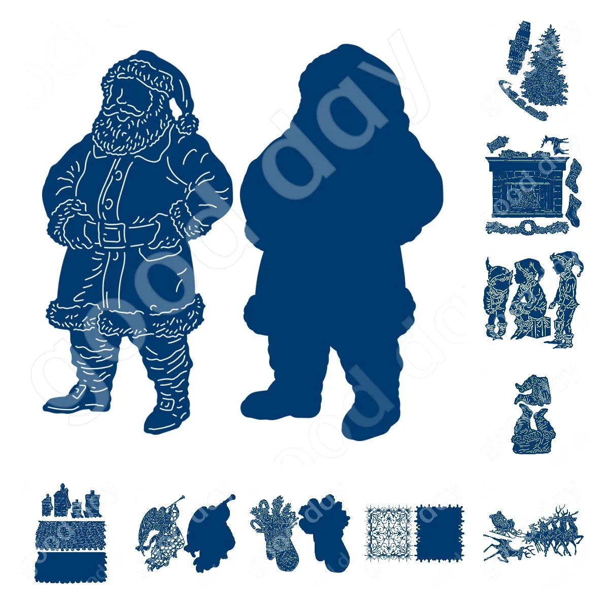 New Festive Santa and Elk Metal Cutting Dies Scrapbook Diary Decoration Stencil Embossing Template Diy Greeting Card Handmade
New Festive Santa and Elk Metal Cutting Dies Scrapbook Diary Decoration Stencil Embossing Template Diy Greeting Card Handmade