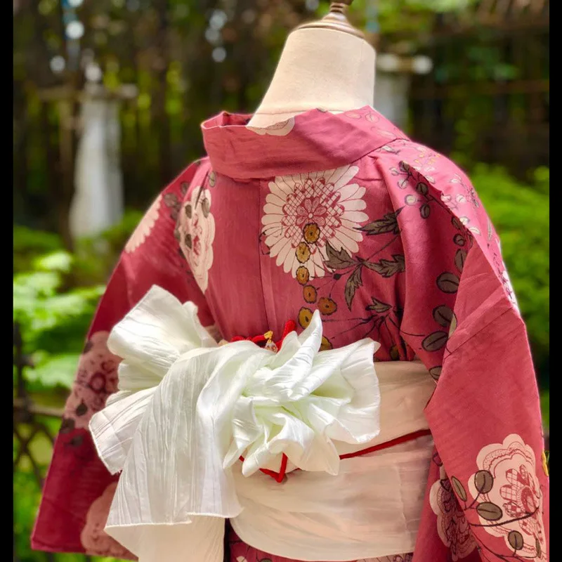 

Japanese Yukata Belt Classic Geisha Kimonos Cosplay Wear Summer Beach Kimono Photography Accessories Vintage Bow Setting Belt