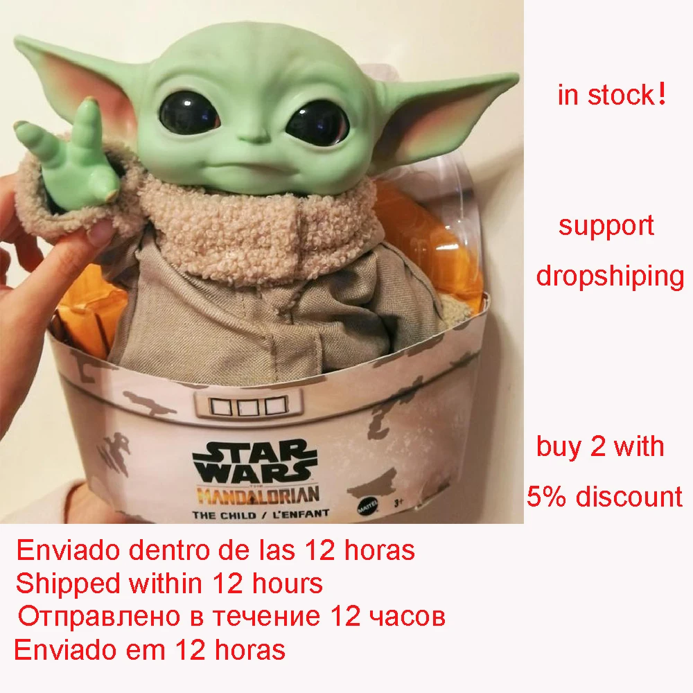 Free Shipping 28cm Star Wars Baby Yoda The Grogu Pvc Anime Plush Action Figure Master The Mandalorian Dolls Toys for Kid Gifts
Free Shipping 28cm Star Wars Baby Yoda The Grogu Pvc Anime Plush Action Figure Master The Mandalorian Dolls Toys for Kid Gifts