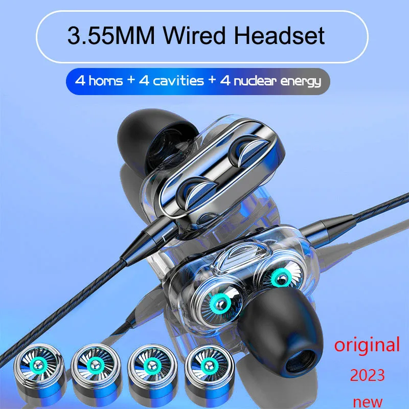Wired Headset Earphones 3.5mm HiFi Stereo Noise Reduction Earbuds Sports Headphones with Mic for Huawei iPhone Samsung Xiaomi
Wired Headset Earphones 3.5mm HiFi Stereo Noise Reduction Earbuds Sports Headphones with Mic for Huawei iPhone Samsung Xiaomi